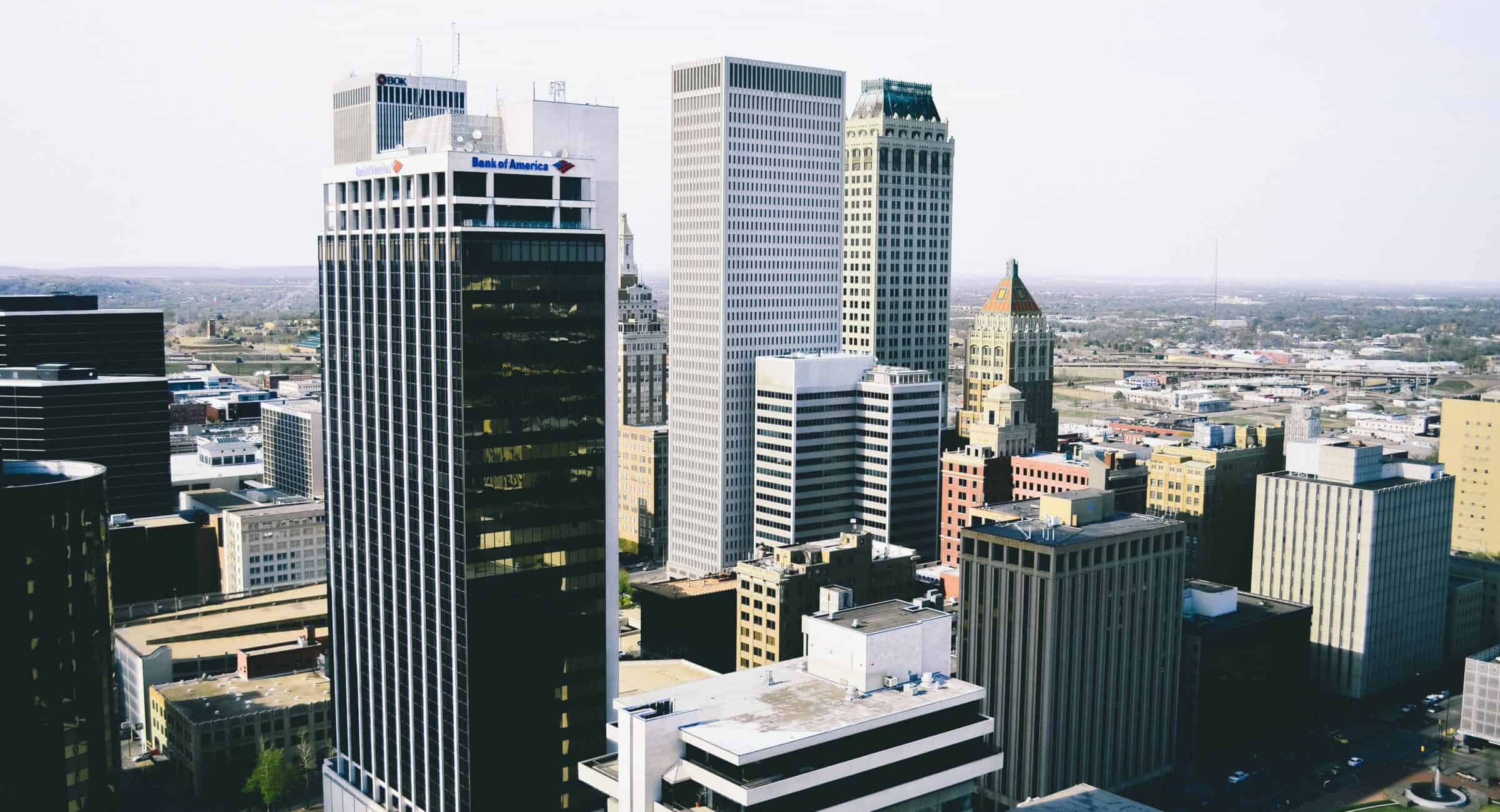 I'm a SEO expert in Tulsa OK sky view of downtown