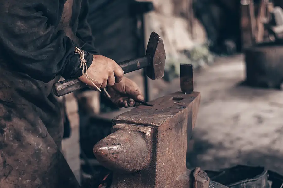 Blacksmith as a represnation of wordsmithing